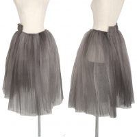  COMME des GARCONS Uneven Dyeing Hard Tulle Skirt Grey M
