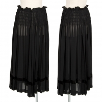  COMME des GARCONS See-through Gather Pleats Skirt Black M