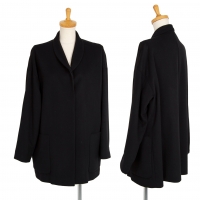  L'EQUIPE YOSHIE INABA Wool Cashmere Shawl Collar Jacket Black 9