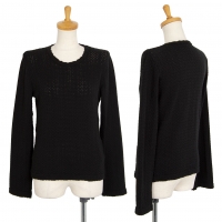  COMME des GARCONS Acrylic Wool 3D Knit Sweater (Jumper) Black L