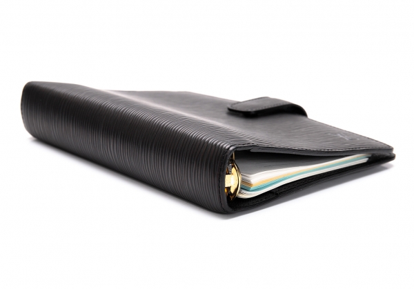 Louis Vuitton Notebook Cover Epi Black Agenda PM9