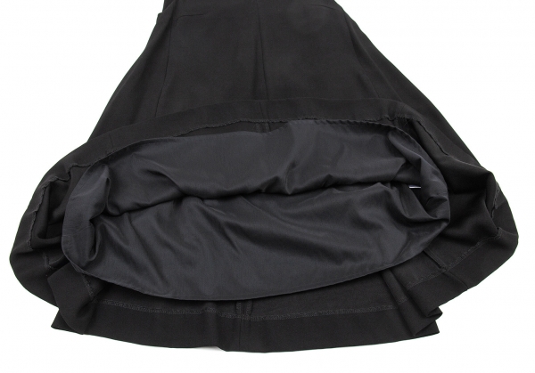 LE CIEL BLEU Acetate Tuck Sleeveless Dress Black 36 | PLAYFUL