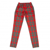  COMME des GARCONS Plaids Leggings Pants (Trousers) Red S