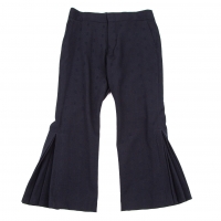  COMME des GARCONS Hem Pleats Wool Pants (Trousers) Navy M