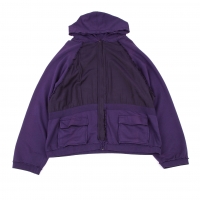  HAIDER ACKERMANN Over-sized Full Zip Hoodie Purple XS