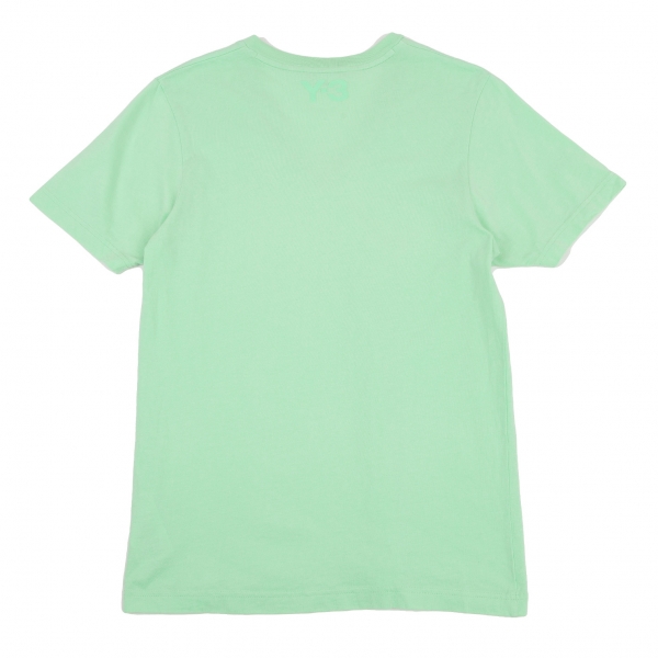 ワイスリーY-3 コットンVネックTシャツ ライトグリーンS
