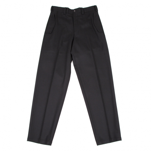 Yohji Yamamoto POUR HOMME Wool Melton Flap Pocket Pants (Trousers