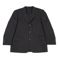  COMME des GARCONS HOMME Wool Design Woven Jacket Charcoal M