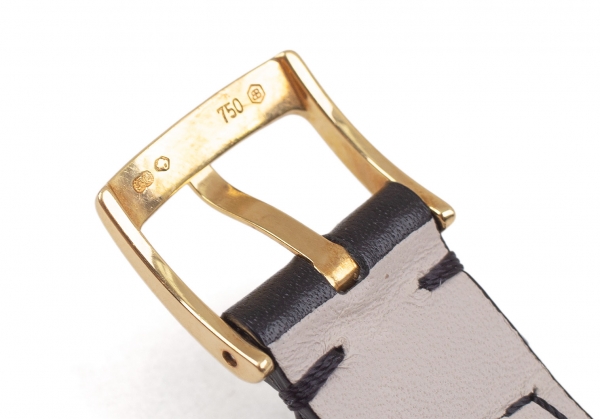 BVLGARI square buckle gold belt leather free shipping from japan