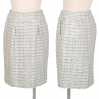  EPOCA Lame Tweed Skirt Silver,Grey 38