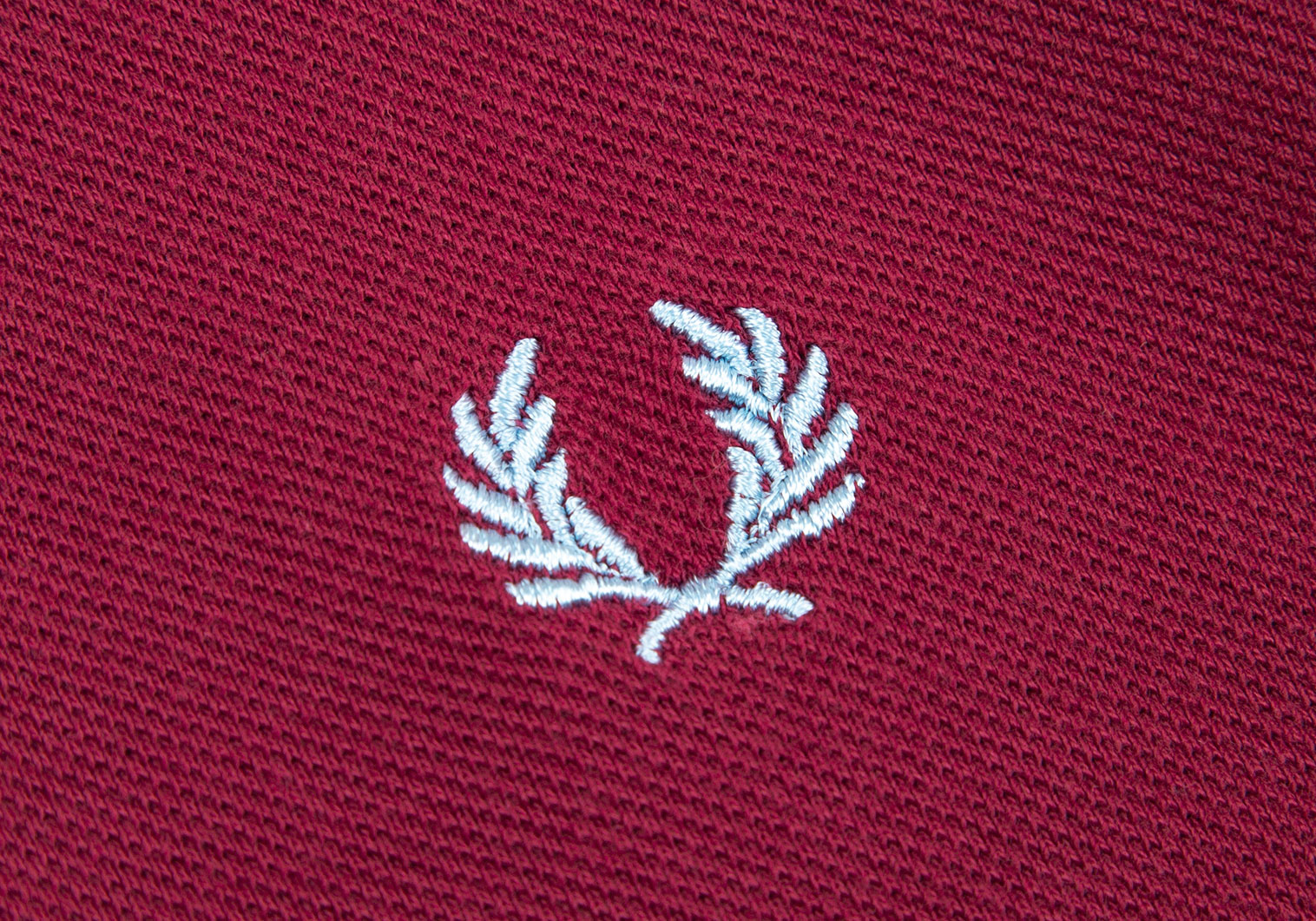 フレッドペリー　ナイジェルケーボンコラボシャツ　コットン　36　赤茶　ロゴ刺繍