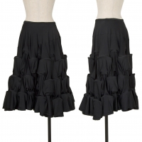  COMME des GARCONS Frill Design Stretch Skirt Black M