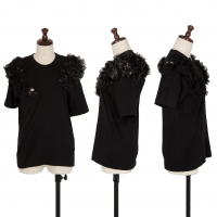  COMME des GARCONS Frill Switching T-shirt Black S
