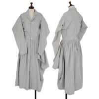  COMME des GARCONS Drape Shirt Dress Grey M