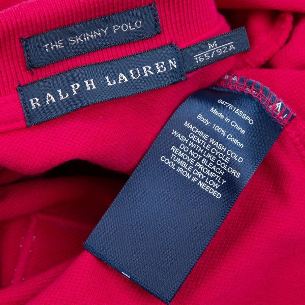 Ralph Lauren Embroidery Cotton Polo Shirt Pink M | PLAYFUL