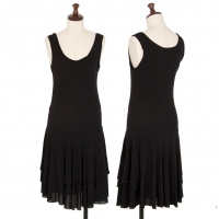  LIMI feu Layered Design Sleeveless Dress Black S