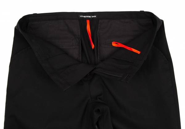 VIVIENNE TAM Polyester Pants (Trousers) Black 1
