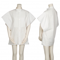  LIMI feu Pin tuck Oversize Short Sleeve Shirt White S