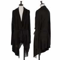  TSUMORI CHISATO Wool Blended Long Cardigan Black 2