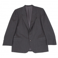  COMME des GARCONS HOMME DEUX Striped Wool Jacket Grey S