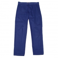  Yohji Yamamoto NOIR Dyed Cotton Pants (Trousers) Blue 1