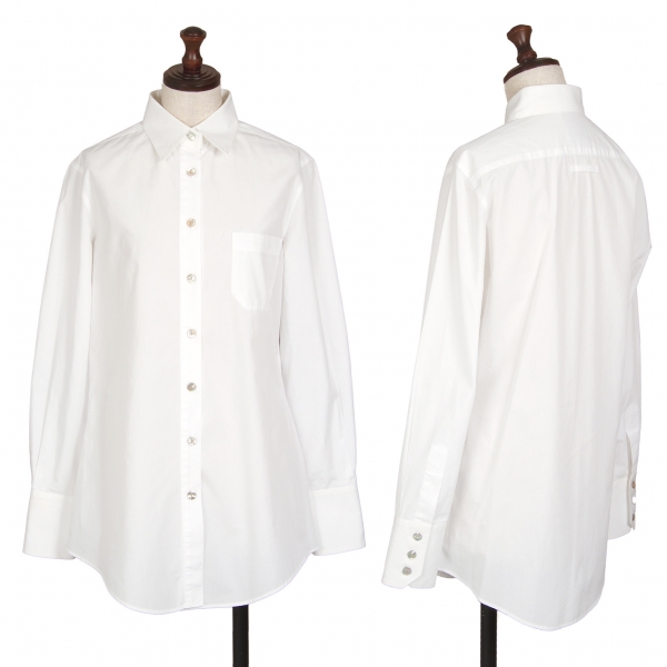 ジャンポールゴルチエ クラシックJean Paul GAULTIER CLASSIQUE ピンホールラペルデザインシャツ 白40