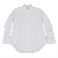  Yohji Yamamoto POUR HOMME Round Pinhole Collar Long Sleeve Shirt White 4