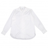  Yohji Yamamoto POUR HOMME Open-collar Long Sleeve Shirt White 4