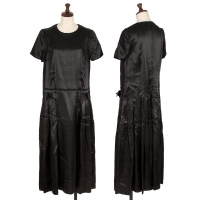  COMME des GARCONS Shirt Taped Design Shiny Dress  Black S