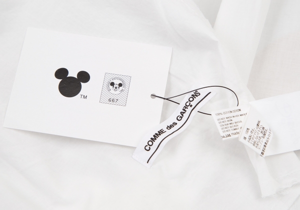 K-108991 Comme Des Garcons COMME des GARCONS Mickey Mouse Silhouette Printed Stole 