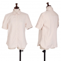  BURBERRY LONDON Cotton Short Sleeve Shirt Ivory 2