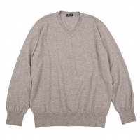  Papas plus Wool V neck Knit Sweater (Jumper) Grey L