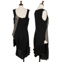  COMME des GARCONS Cashmere Asymmetry Sleeveless Dress Black M