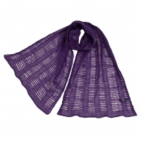  LIMI feu See-Through Lace-Up Stole Purple 