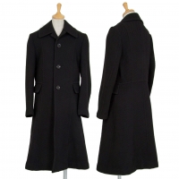  tricot COMME des GARCONS Angola Blend Wool Coat Black M