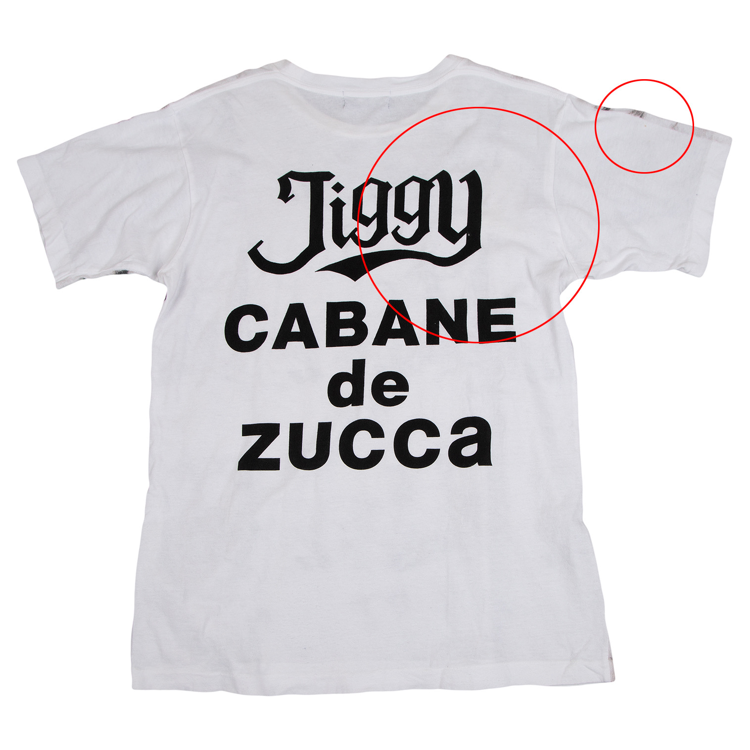 カバンドズッカCABANE de ZUCCA フローラルラメプリントTシャツ 白