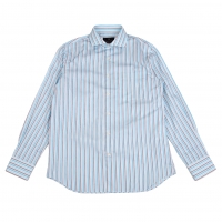  LANVIN collection Striped Long Sleeve Shirt Blue,White 48
