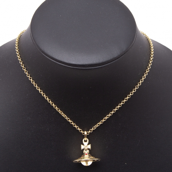 Vivienne Westwood Tiny Orb Necklace Gold | PLAYFUL