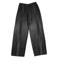  GIORGIO ARMANI Knit stripe Print Pants (Trousers) Black S-M