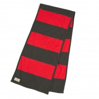  Louis Vuitton Striped Knit Stole Grey,Red 