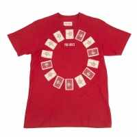  PINK HOUSE Patched Design T-shirt Red M-L