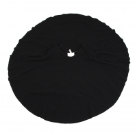  COMME des GARCONS Circle Design Wool Rib Knit Skirt Black M