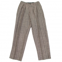  Y's for men Linen Rayon Stripe Pants (Trousers) Grey M