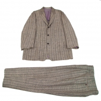  Y's for men Linen Rayon Stripe Jacket & Pants Grey M