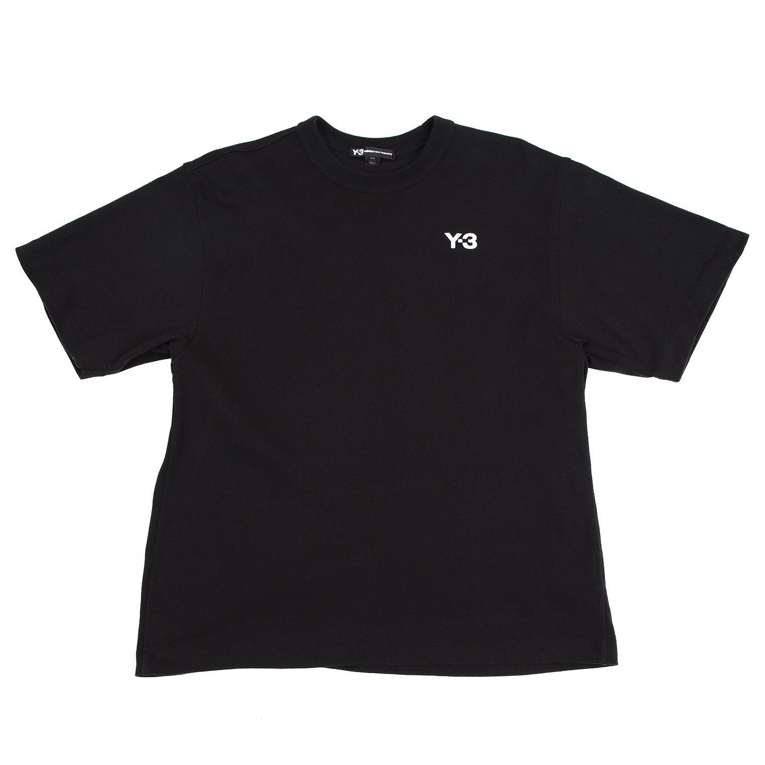 新品  Y-3 HEAVY COMPACT JERSEY TEE 胸元ロゴ刺繍Y3Tシャツ
