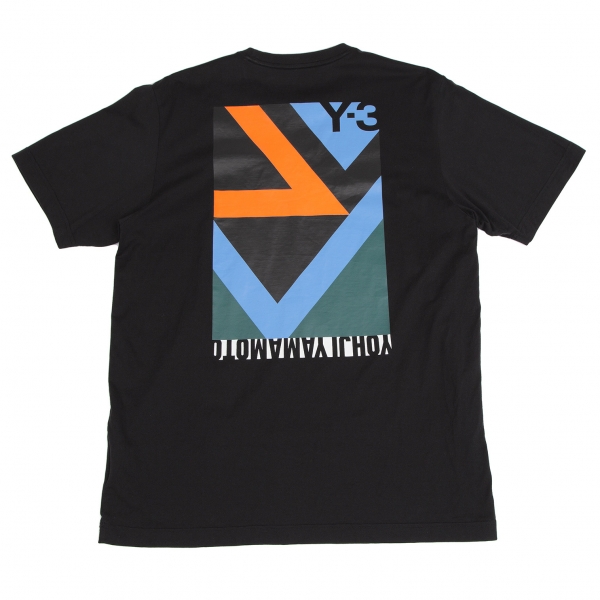 ワイスリーY-3 マルチブロックグラフィックTシャツ 黒L
