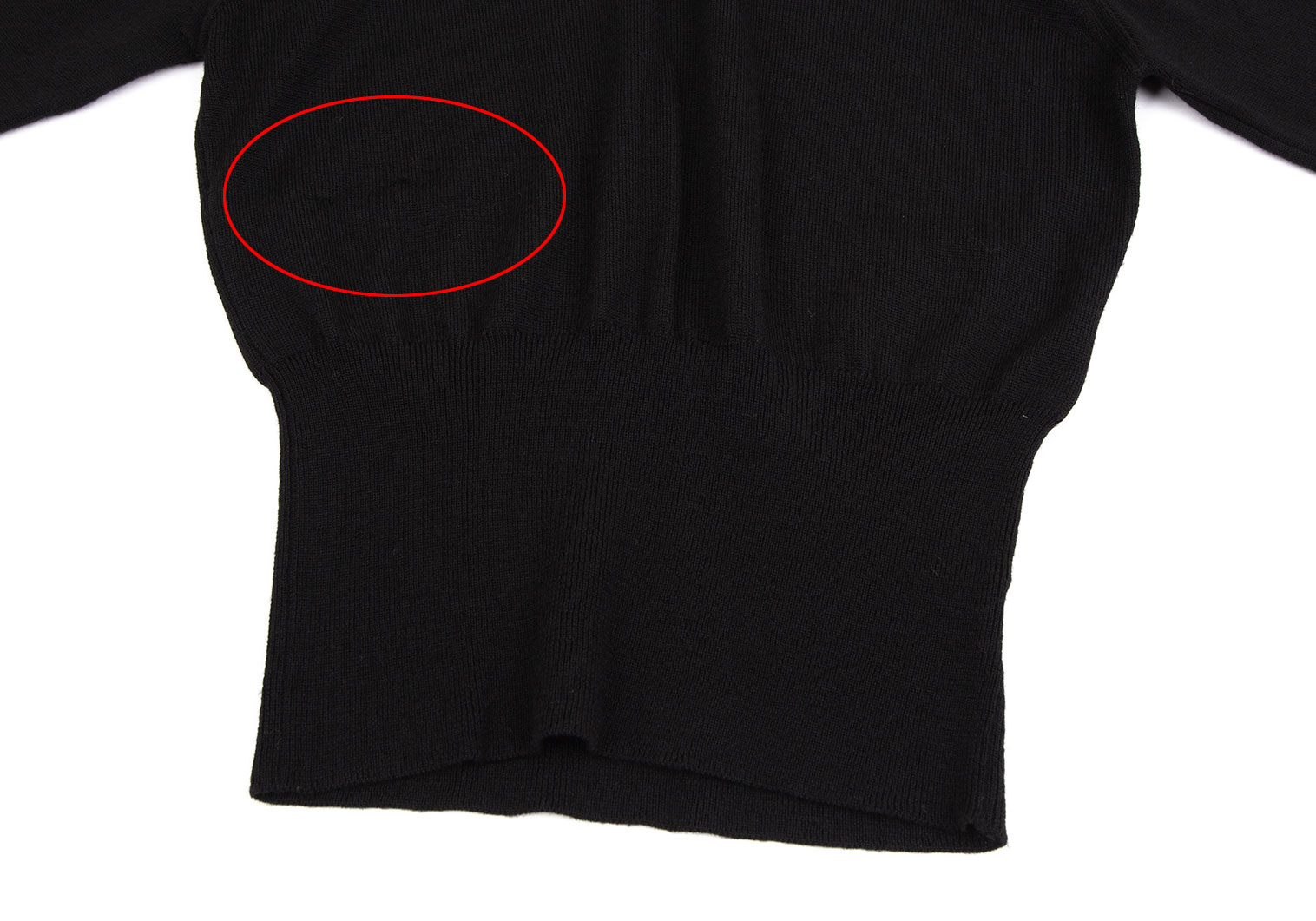 ヴィヴィアンウエストウッド レッドレーベル ウール100％ ロゴ刺繍 ニット 2 黒 Vivienne Westwood 長袖セーター メンズ   【221130】