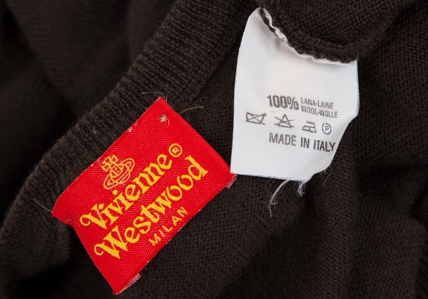 ヴィヴィアンウエストウッド ニット セーター オーヴ刺繍 サイズLブラック