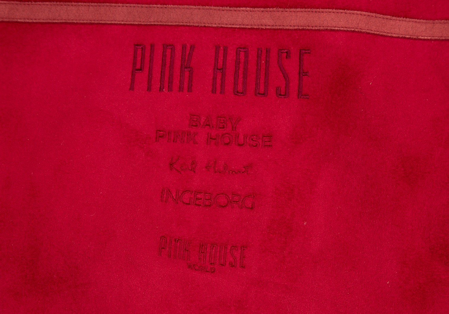 ピンクハウスPINK HOUSE ロゴワッペンワンポイント裏ボアフェイク ...