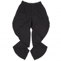  COMME des GARCONS Stripe Wool Banana Pants (Trousers) Black XS